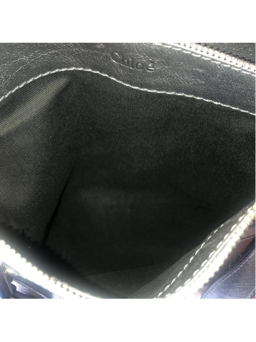 MR CHLOE Paddington Bag Silver Leather Tote Padlock Key Crossbody Shoulder Strap